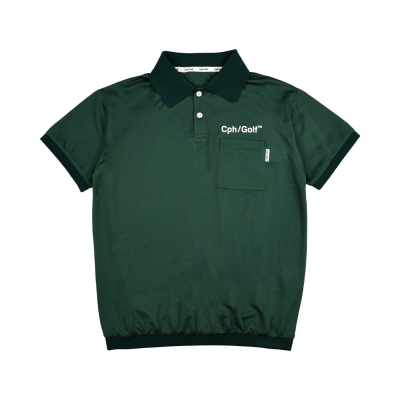 cph golf　キャプテンズヘルム ポロシャツ　グリーン　ボックスシルエット WOMENS】キャプテンズヘルム ゴルフ トレードマーク ポロ | 【WOMENS