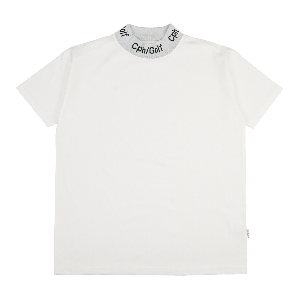 キャプテンズヘルム ゴルフ  トレードマーク ジャガード モックネック