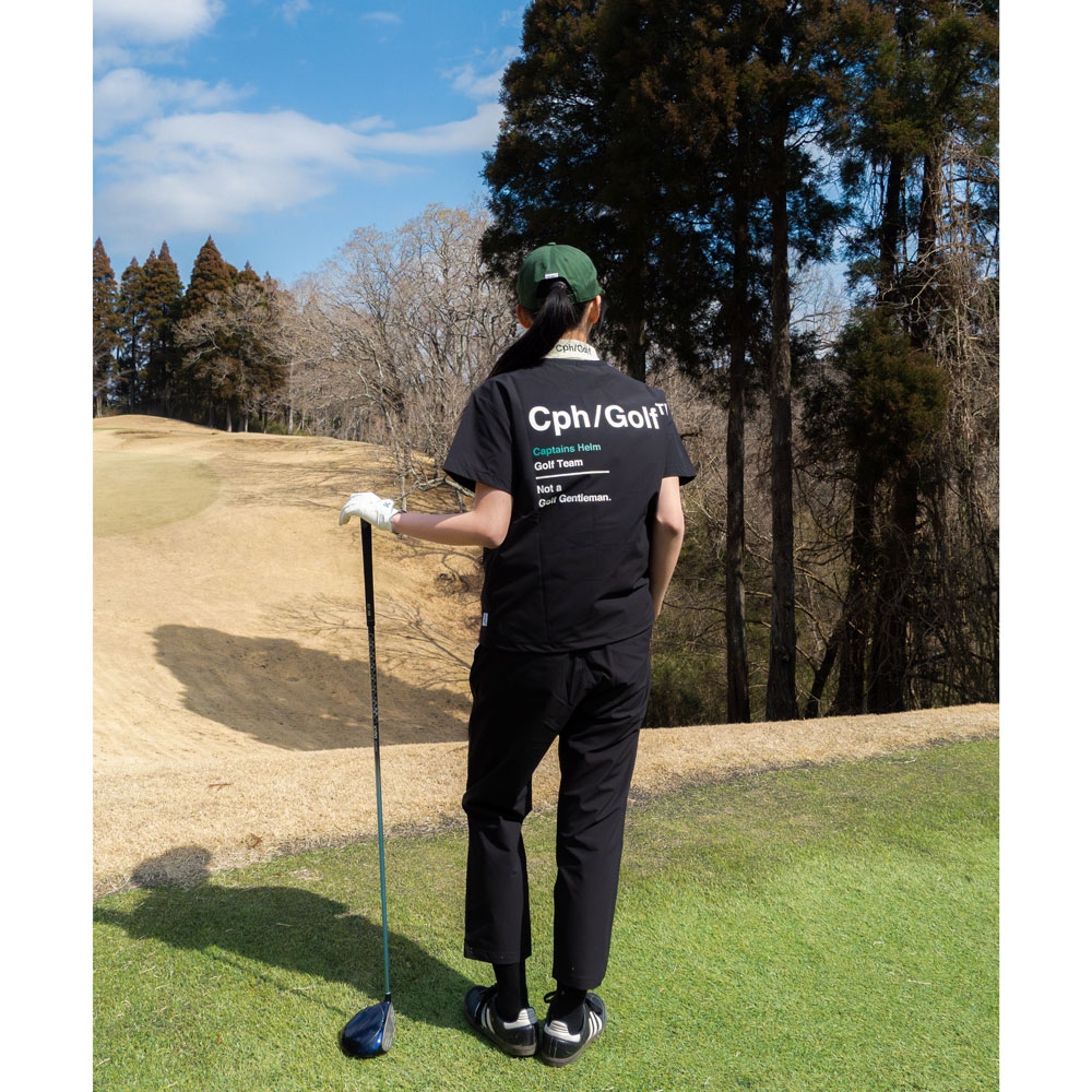 【Womens】キャプテンズヘルム ゴルフ トレードマーク トラック ショートスリーブ プルオーバー