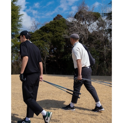 キャプテンズヘルム ゴルフ  トレードマーク ジャガード モックネック