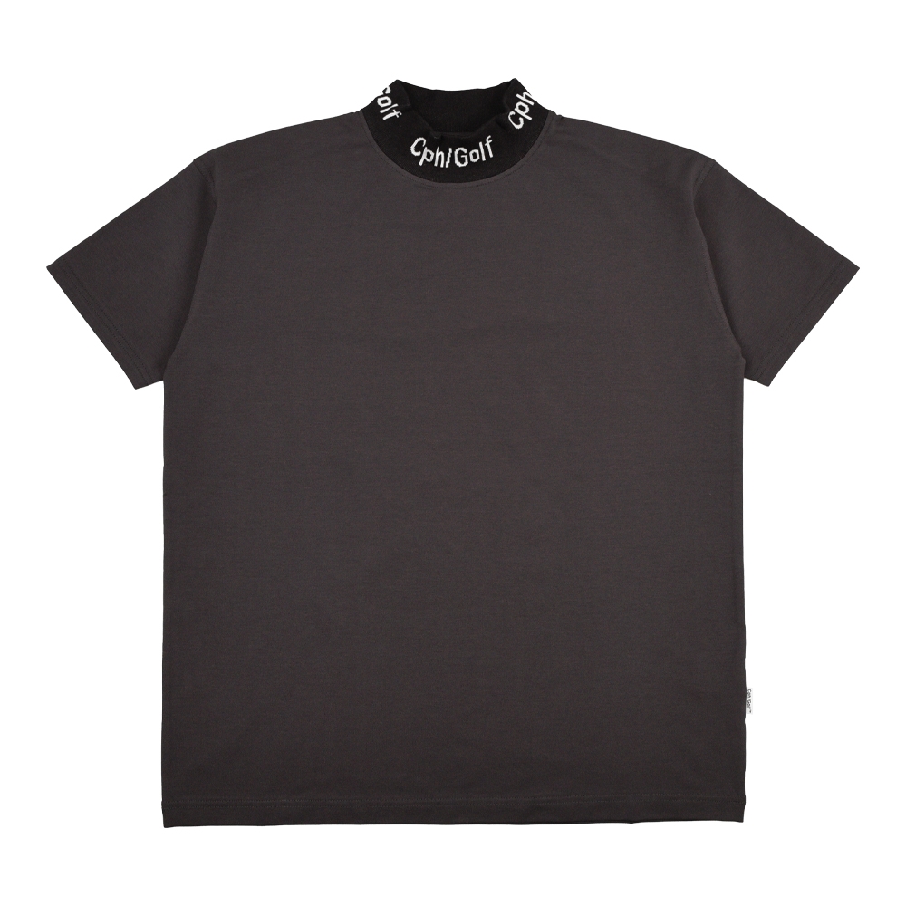 キャプテンズヘルム ゴルフ  トレードマーク ジャガード モックネック