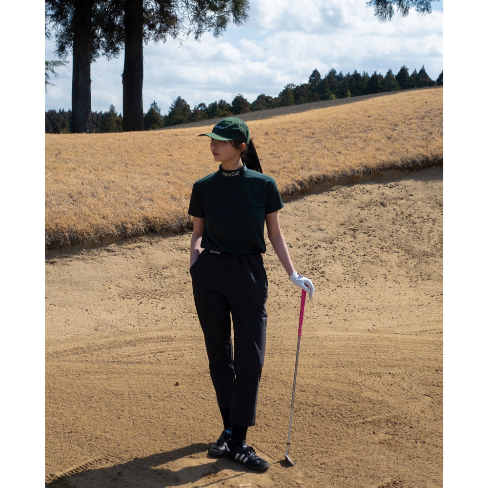 【WOMENS】キャプテンズヘルム ゴルフ  トレードマーク ジャガード　モックネック