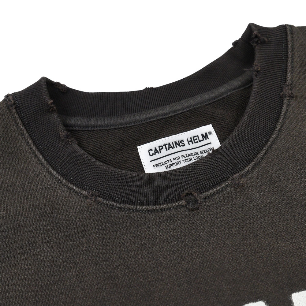キャプテンズヘルム ダメージ クルー スウェット