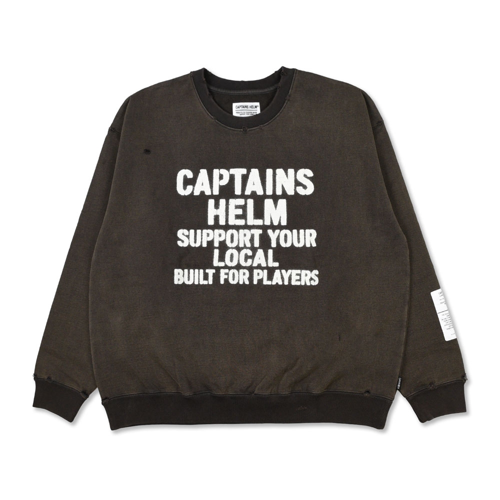 XL 極美品 24SS キャプテンズヘルム SHOOT ME OUT スウェット XL 極美品 24SS キャプテンズヘルム SHOOT ME OUT スウェット