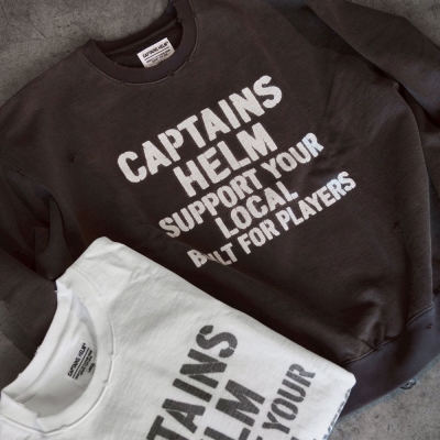 キャプテンズヘルム ダメージ クルー スウェット