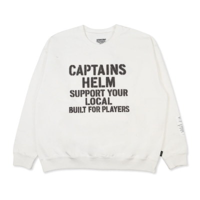 キャプテンズヘルム ダメージ クルー スウェット | CAPTAINS DAMAGED