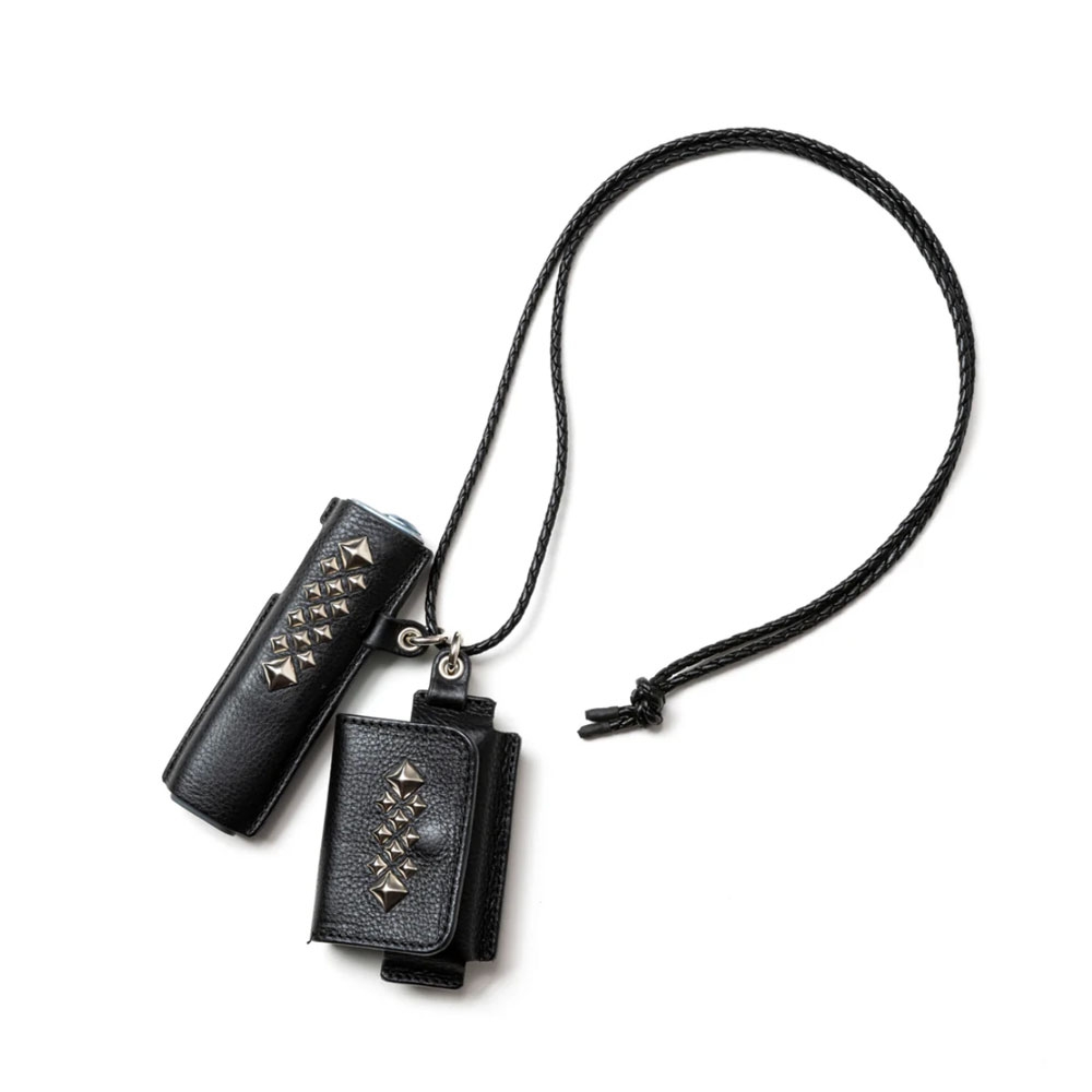 キャリー スタッズ レザー アイコス アンド ヒートスティック ケース