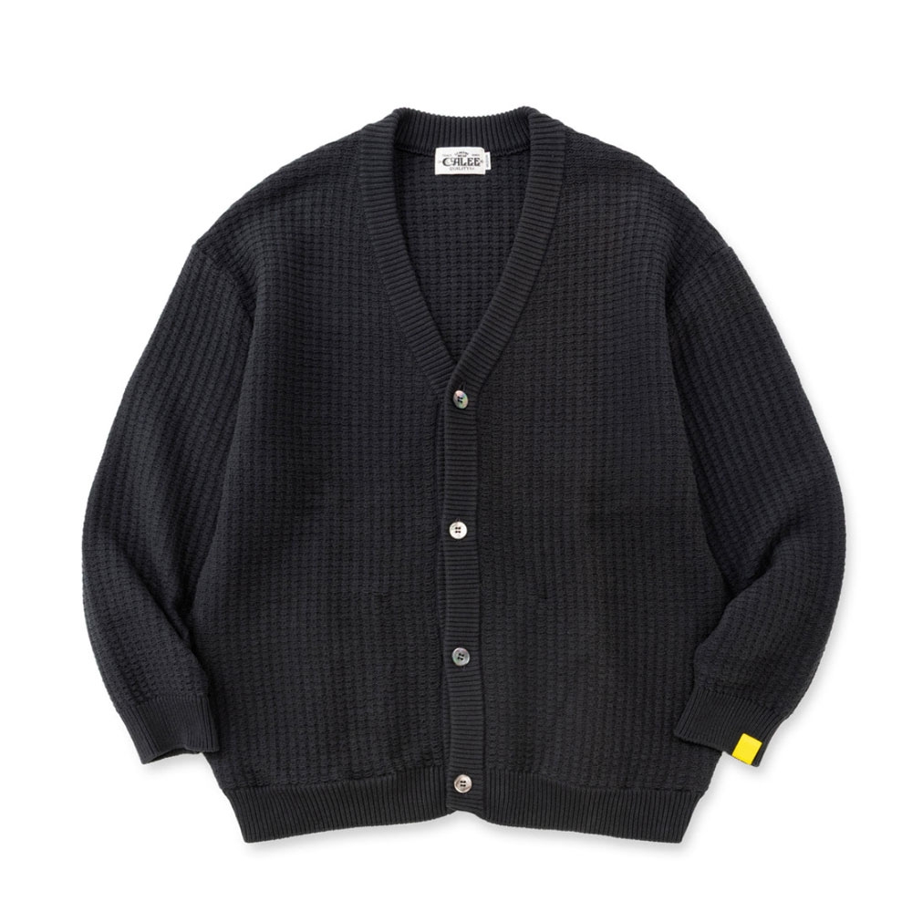 キャリー × エイヤ ニット ビッグ ワッフル ニットカーディガン