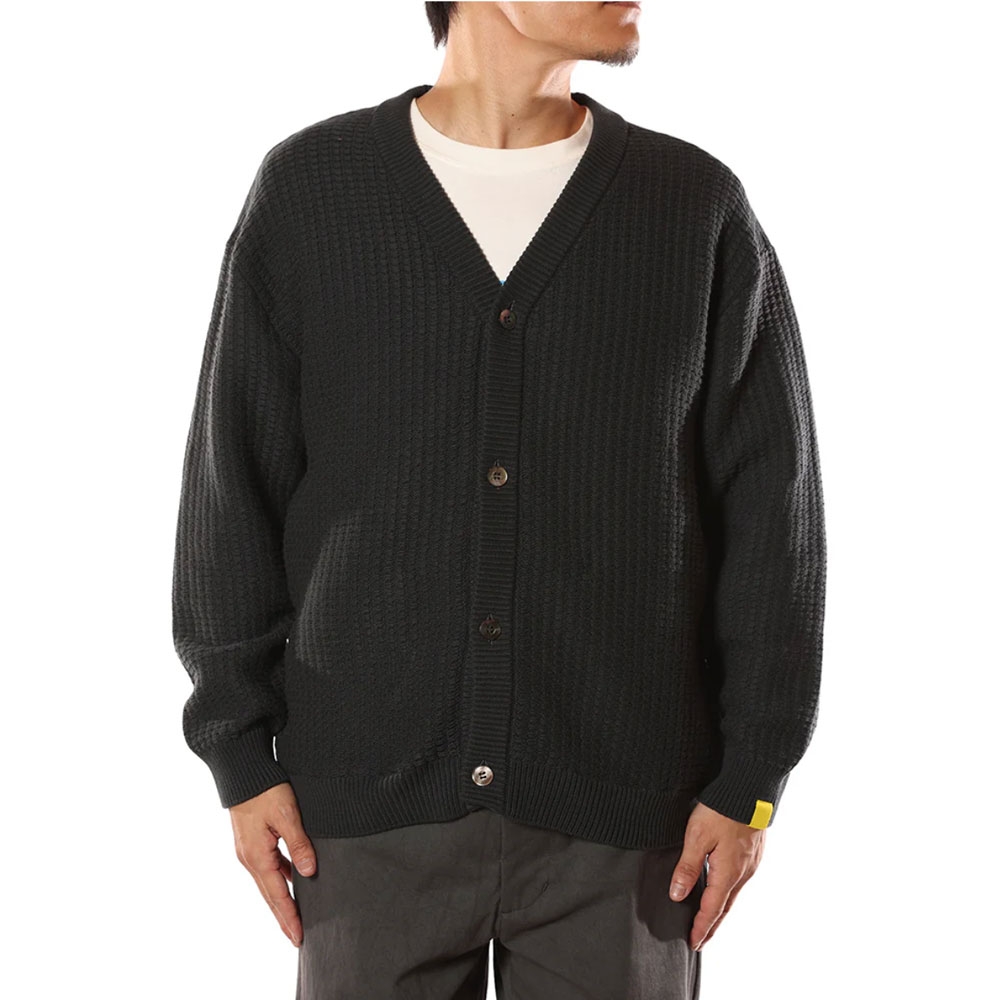 キャリー × エイヤ ニット ビッグ ワッフル ニットカーディガン