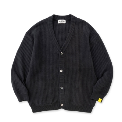 キャリー × エイヤ ニット ビッグ ワッフル ニットカーディガン