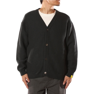 キャリー × エイヤ ニット ビッグ ワッフル ニットカーディガン