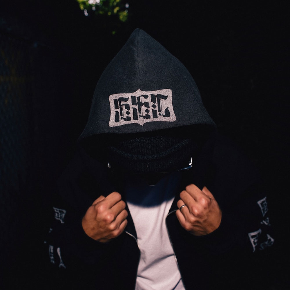 サーフスケートキャンプ ロゴ ジップ フーディー