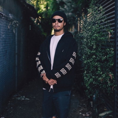 サーフスケートキャンプ ロゴ ジップ フーディー