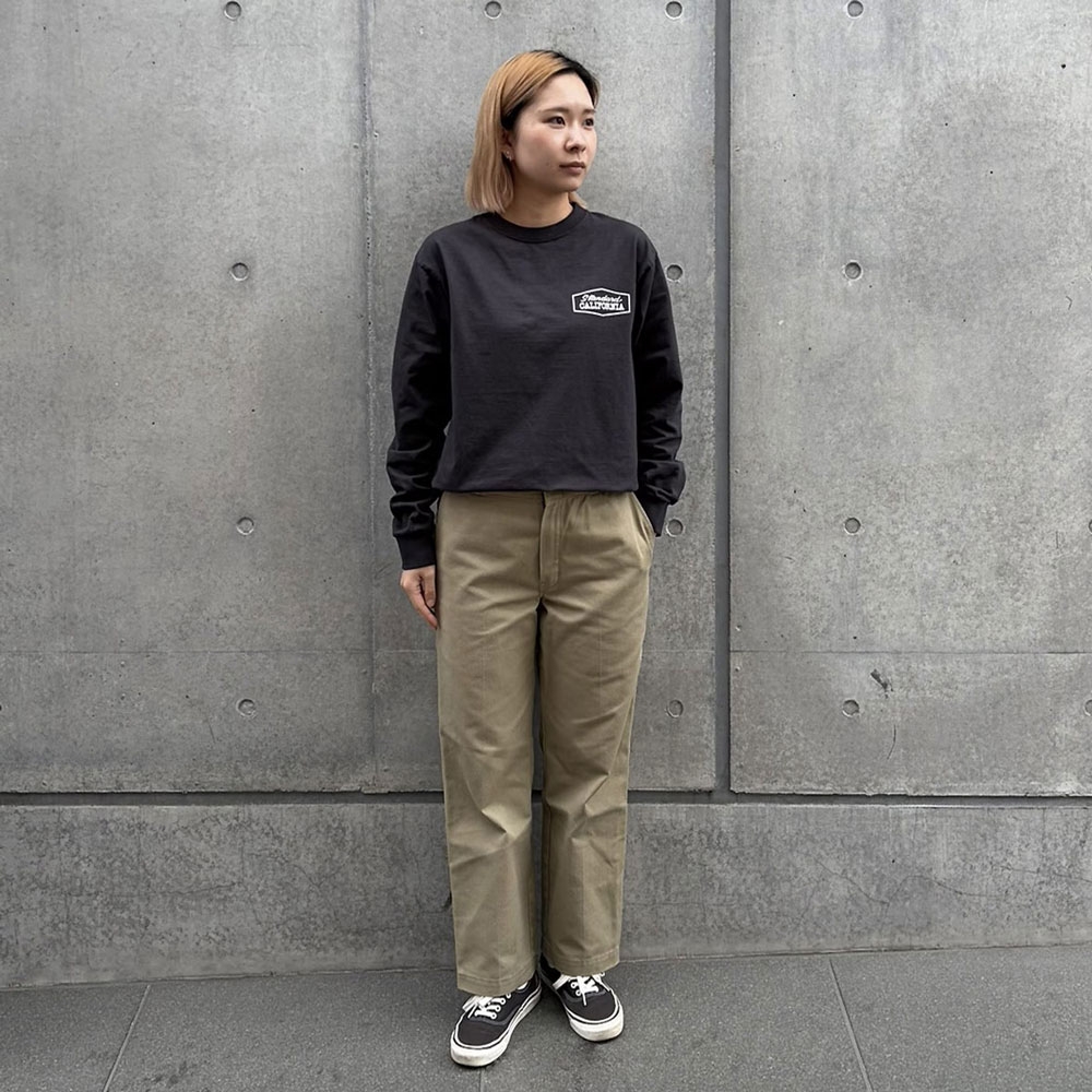 スタンダードカリフォルニア ヘヴィーウェイト スタジアム ロゴ ロング スリーブ ティー