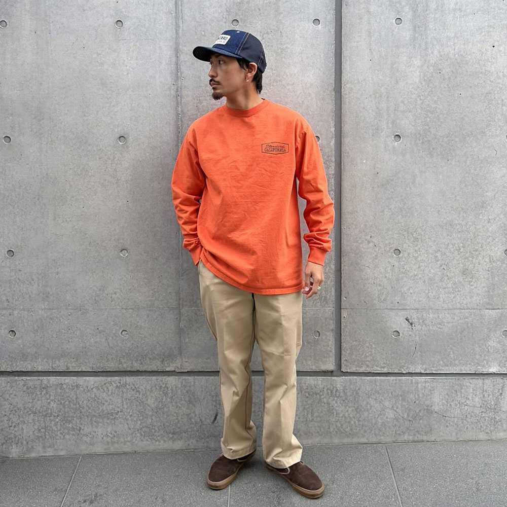 スタンダードカリフォルニア ヘヴィーウェイト スタジアム ロゴ ロング スリーブ ティー