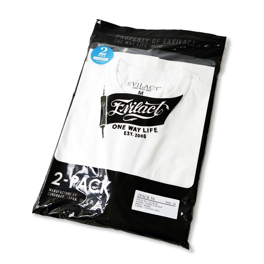 イーブルアクト 2パック ショートスリーブ