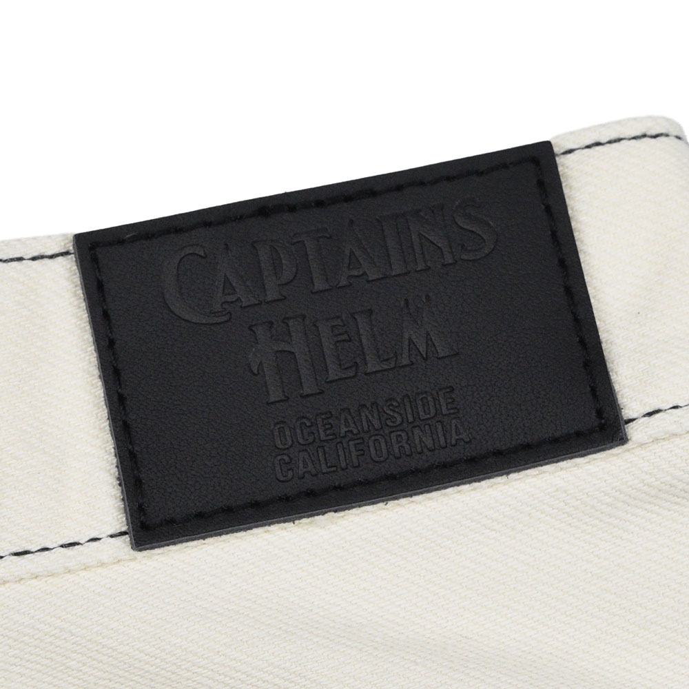 キャプテンズヘルム ヘルム ホワイト リラックス デニム パンツ