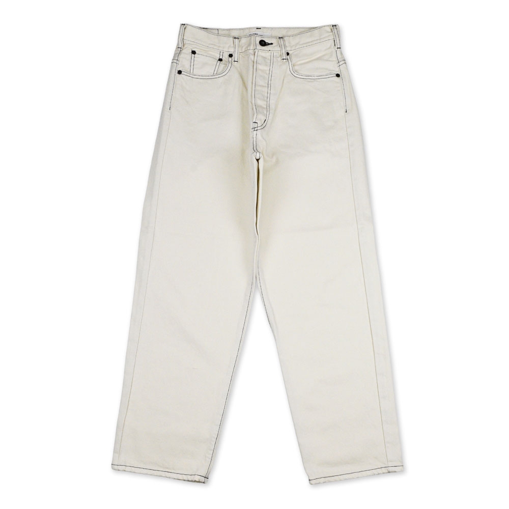 キャプテンズヘルム ヘルム ホワイト リラックス デニム パンツ