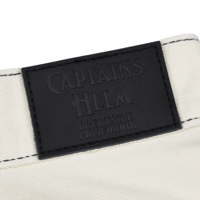 キャプテンズヘルム ヘルム ホワイト リラックス デニム パンツ