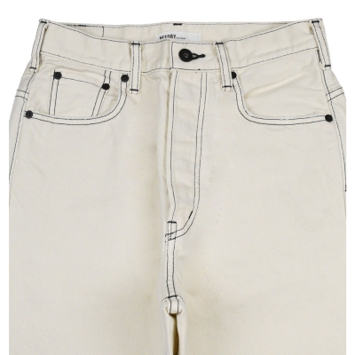 キャプテンズヘルム ヘルム ホワイト リラックス デニム パンツ