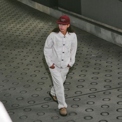 キャプテンズヘルム ヘルム ホワイト リラックス デニム パンツ