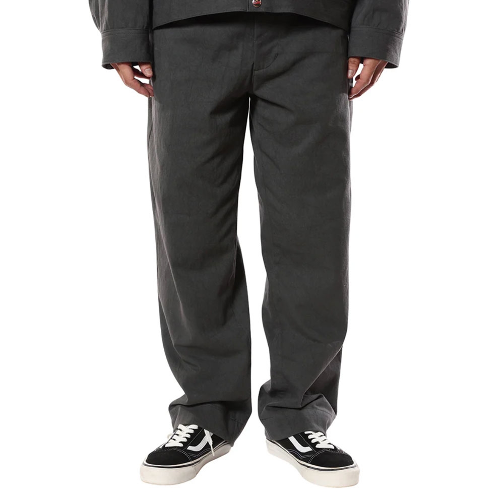 キャリー スラブ サテン ワーク トラウザー