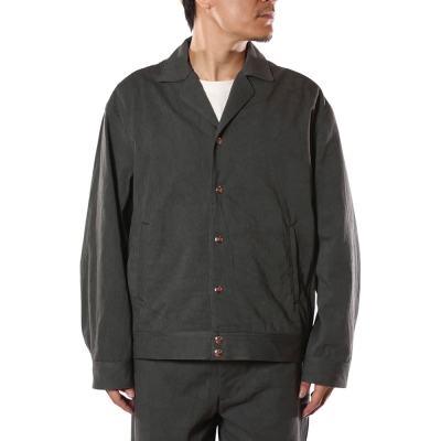 キャリー スラブ サテン オープン カラー ジャケット