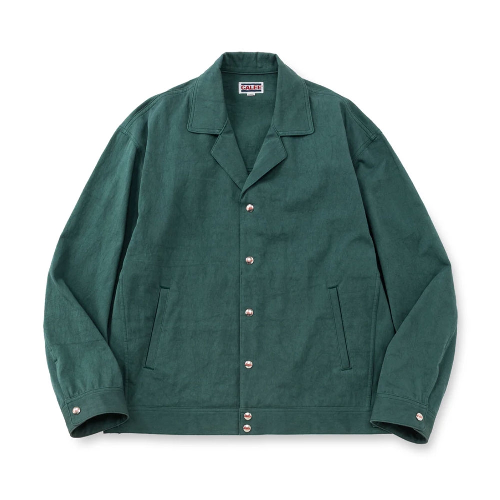 キャリー スラブ サテン オープン カラー ジャケット