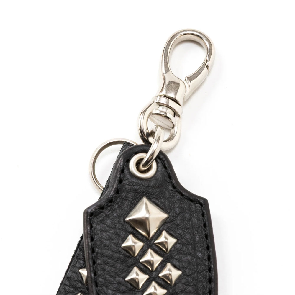 キャリー スタッズ レザー ロング キーリング