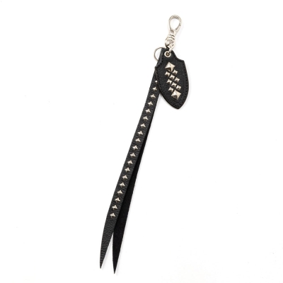 キャリー スタッズ レザー ロング キーリング