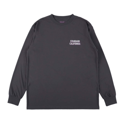 スタンダードカリフォルニア テック ドライ ロゴ ロング スリーブ ティー