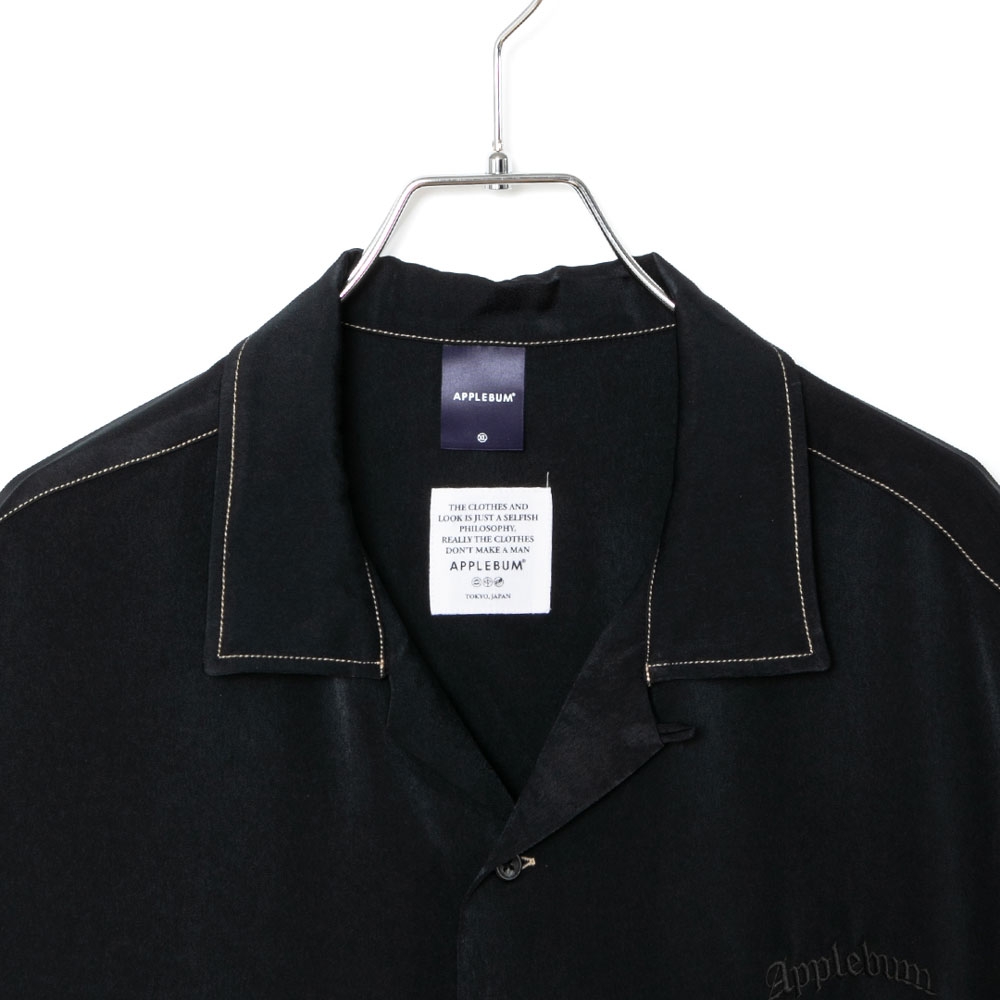 アップルバム フェミニッシュ サテン アロハ シャツ