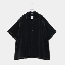 アップルバム フェミニッシュ サテン アロハ シャツ