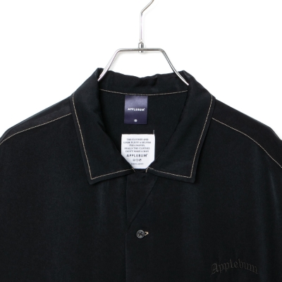 アップルバム フェミニッシュ サテン アロハ シャツ