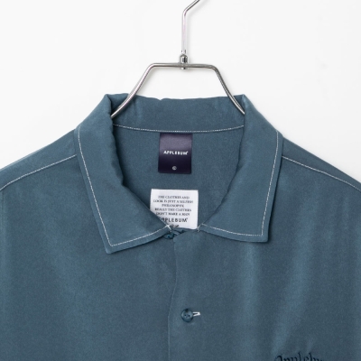 アップルバム フェミニッシュ サテン アロハ シャツ