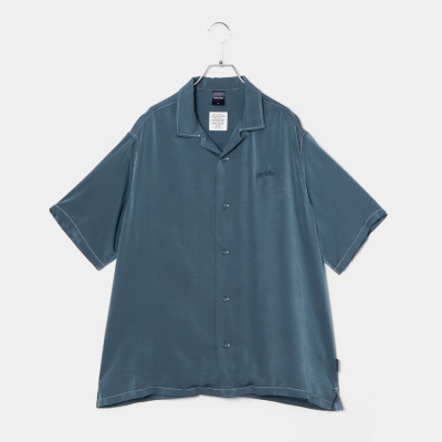 アップルバム フェミニッシュ サテン アロハ シャツ