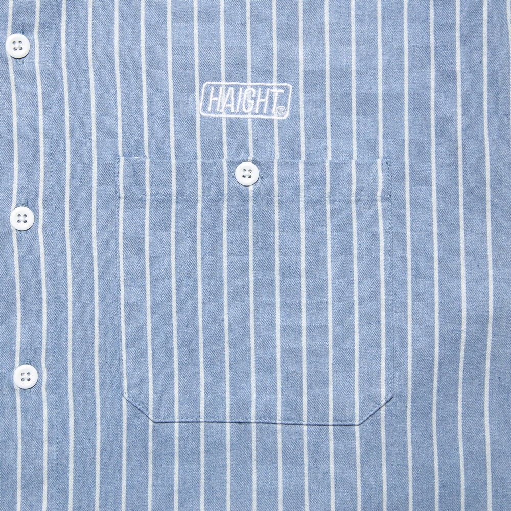 ヘイト ストライプ デニム シャツ