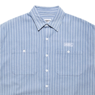 ヘイト ストライプ デニム シャツ