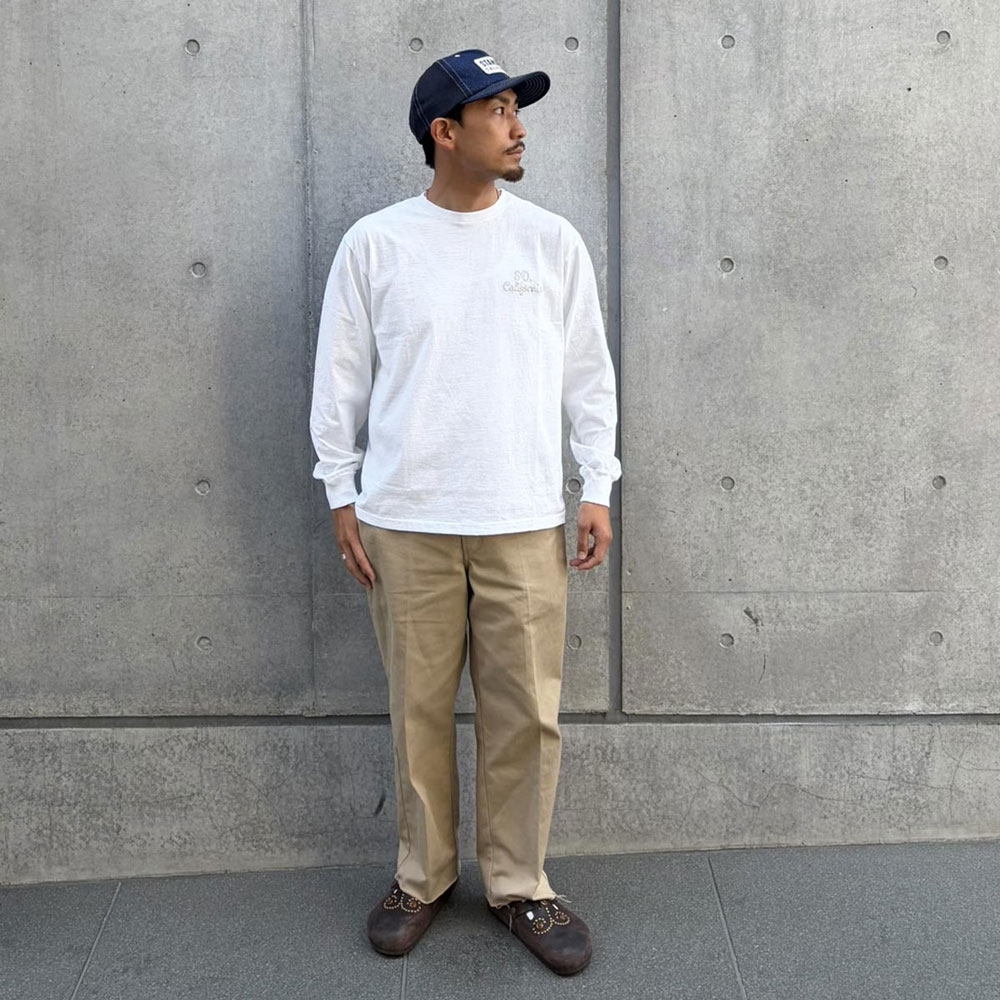 スタンダードカリフォルニア ユーエス コットン ロゴ ロングスリーブ ティー