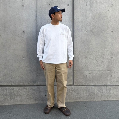 スタンダードカリフォルニア ユーエス コットン ロゴ ロングスリーブ ティー