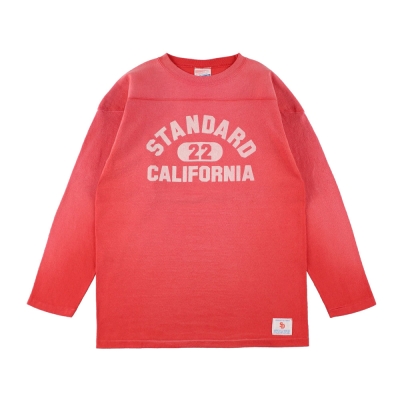 STANDARD CALIFORNIA ヘビーウエイトフットボールロゴTee スタンダードカリフォルニア ヘビーウェイト フットボール ロゴ ロング