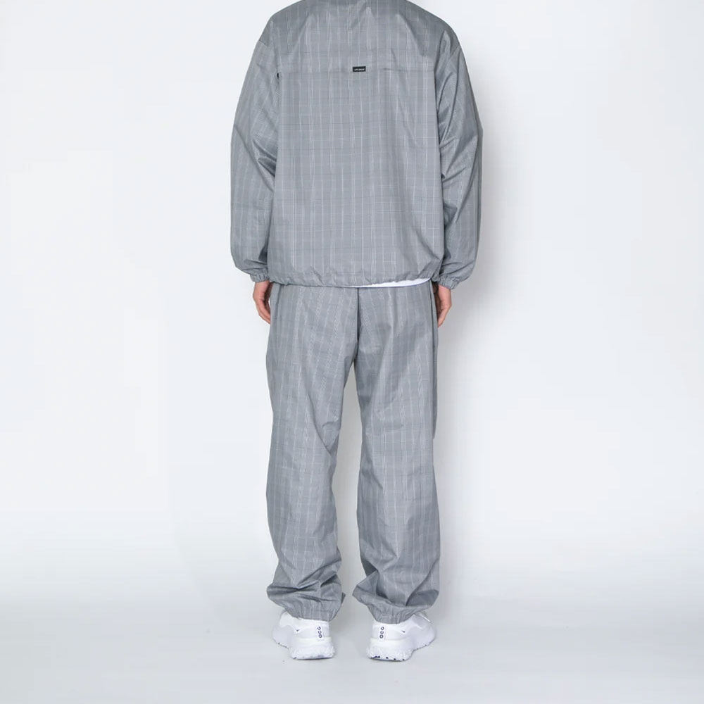 アップルバム チェック タフタ トラック パンツ