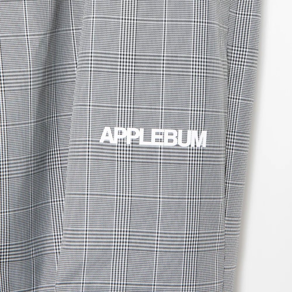 アップルバム チェック タフタ トラック パンツ