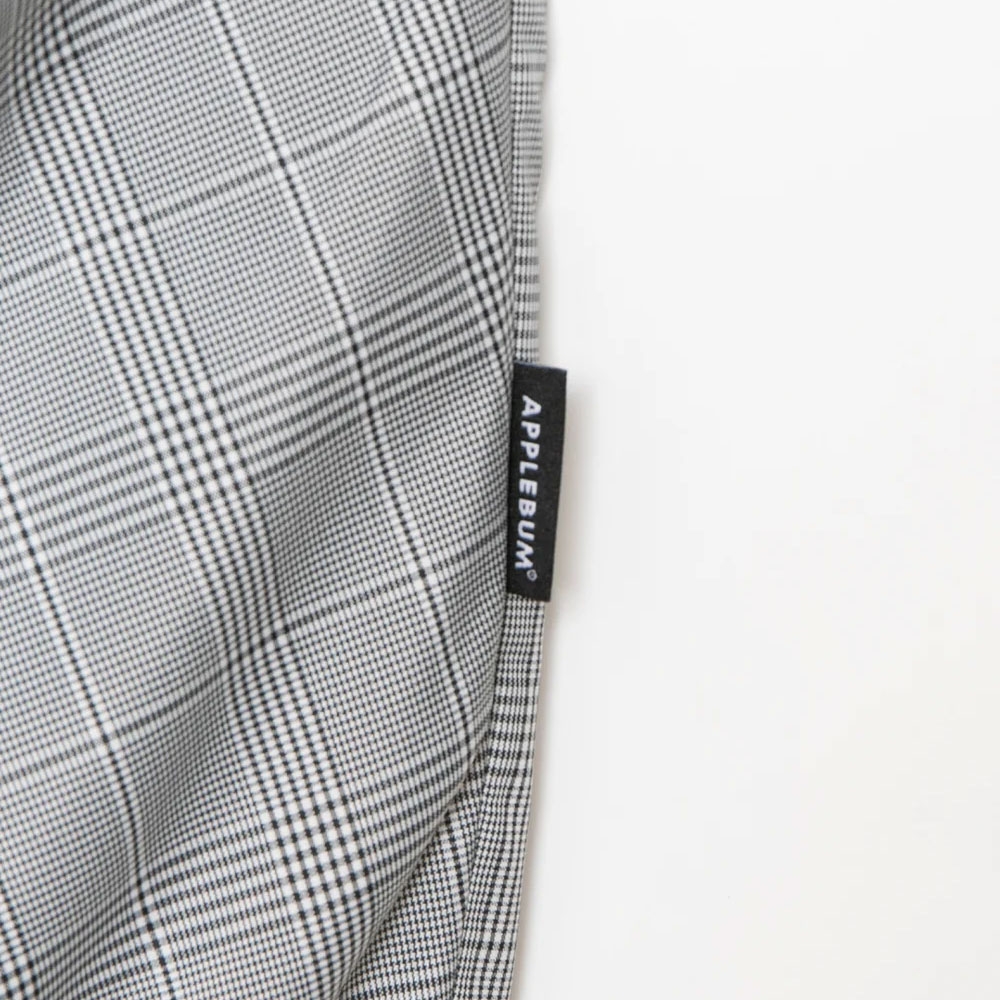 アップルバム チェック タフタ トラック パンツ