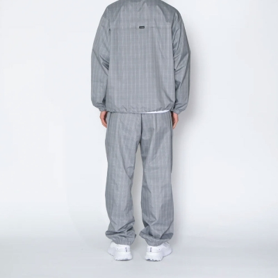 アップルバム チェック タフタ トラック パンツ