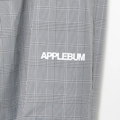 アップルバム チェック タフタ トラック パンツ