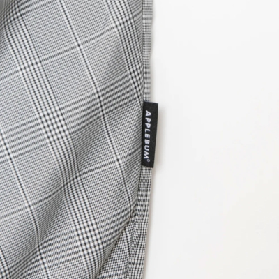 アップルバム チェック タフタ トラック パンツ