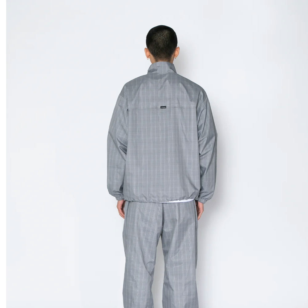 アップルバム チェック タフタ トラック ジャケット