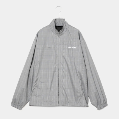 アップルバム チェック タフタ トラック ジャケット