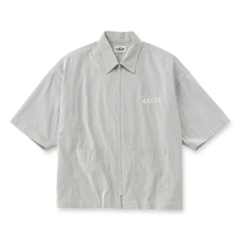 キャリー サッカー ストライプ ジップ ショートスリーブ シャツ